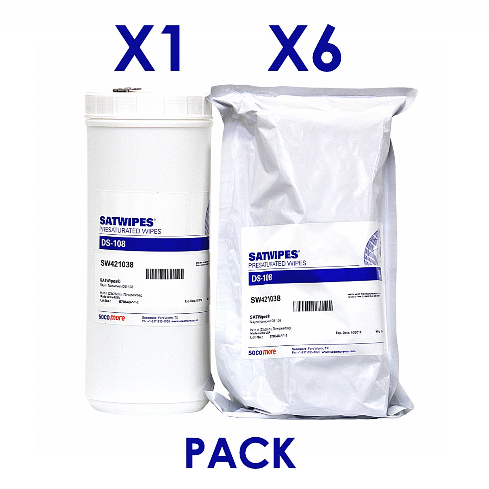 LPS 61400 Solvent and Degreaser Wipes, 8 x 11, 1 Wipes per Container